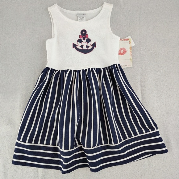 Sweet Heart Rose Other - Sweet Heart Rose Heart Anchor Striped Dress